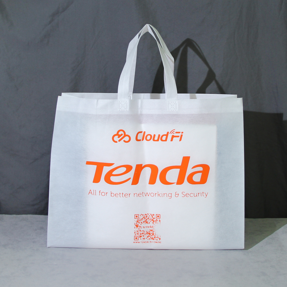 Reusable Cheap Tote Bags Custom Printed Recyclable Shopping Bag With Logo Eco Friendly Fabric Grocery White Non-Woven Bags - Image 2