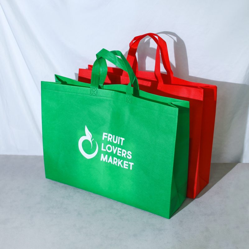 Reusable Cheap Tote Bags Custom Printed Recyclable Shopping Bag With Logo Eco Friendly Fabric Grocery White Non-Woven Bags